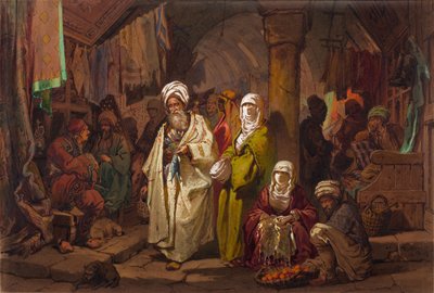 The Grand Bazaar by Amadeo Preziosi